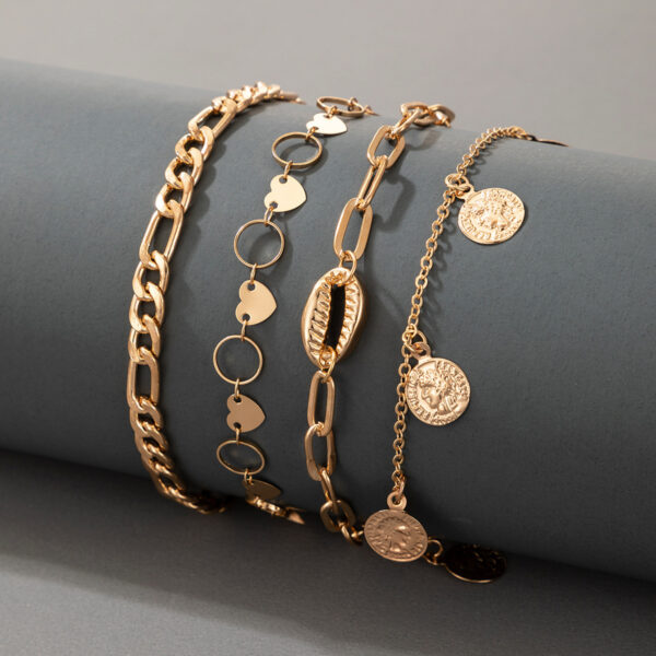 Multi-layer 4 four-piece suit anklet - Image 5