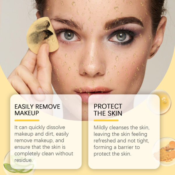 Turmeric Makeup Remover Gel Cleansing Facial - Image 5