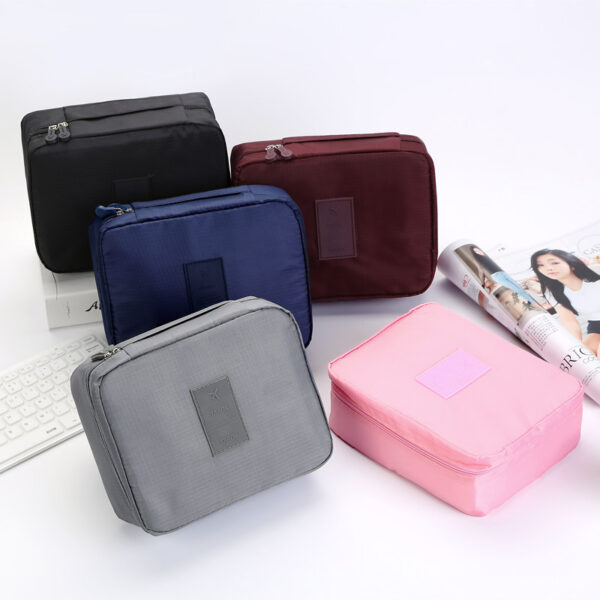 Portable Cosmetic Bag Waterproof Divider Multi-grid Pockets Toiletry Bags Travel Storage Handbags Women Make Up Bag - Image 8