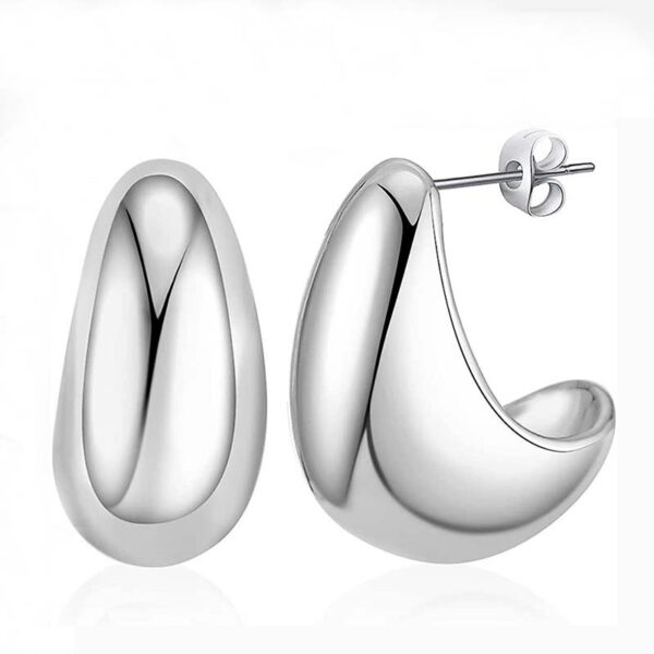 Metal Water Drop Earrings With A Sense Of Niche Luxury - Image 5