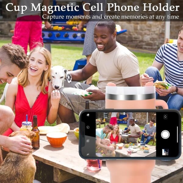 Universal Adjustable Magnetic Cup With Phone Holder - Image 4