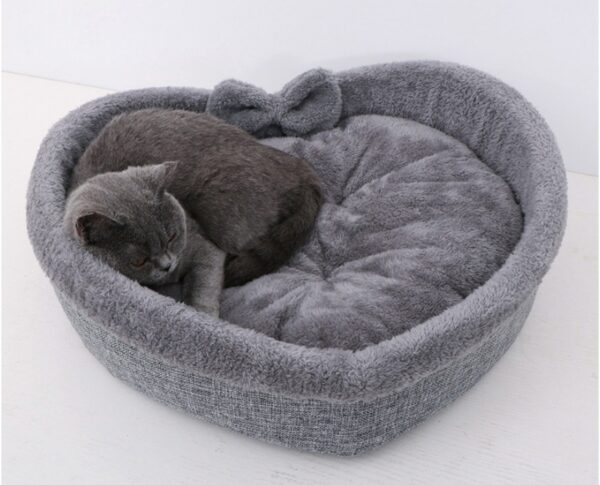 Heart Shape Soft Cozy Cat Pet Bed For Large Small Puppy Dog Cute Warm Cushion Litter Nest Basket Kennel Kitten House Accessories - Image 7