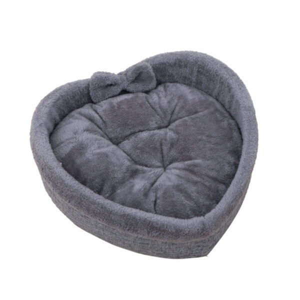 Heart Shape Soft Cozy Cat Pet Bed For Large Small Puppy Dog Cute Warm Cushion Litter Nest Basket Kennel Kitten House Accessories - Image 4