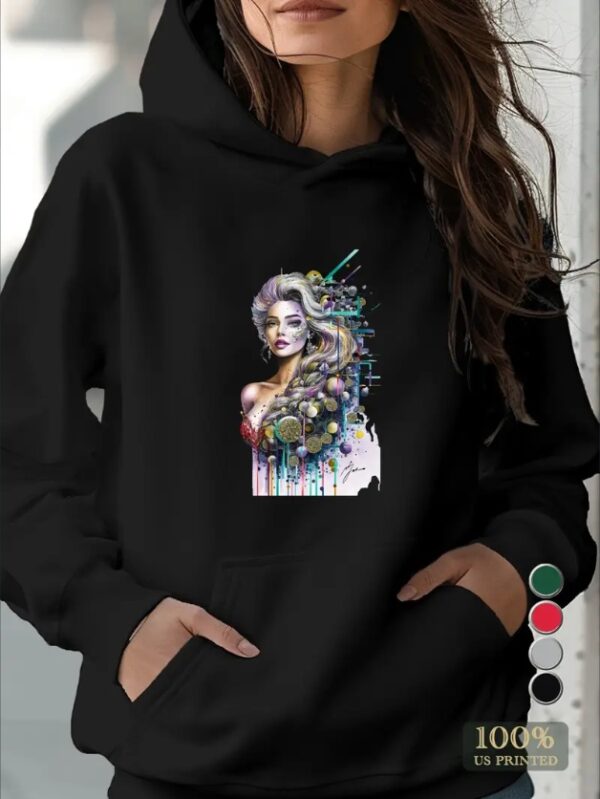 Watercolor Geometric Women's Hoodies