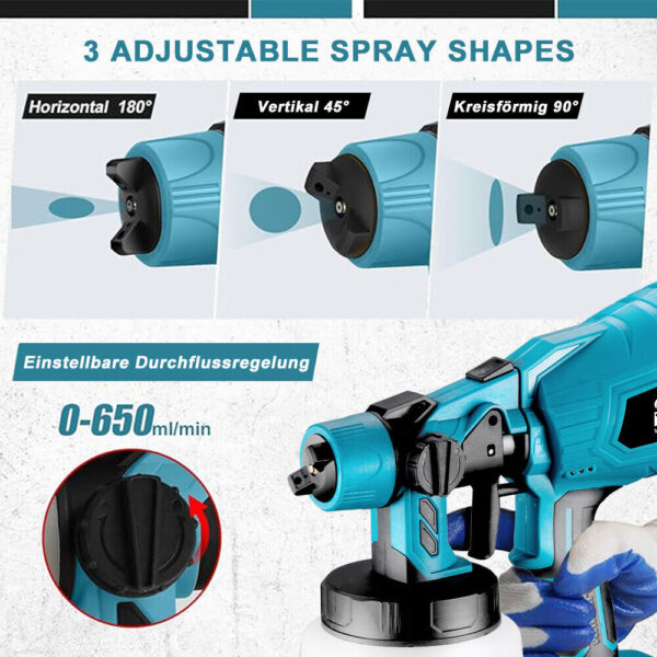 Color Spray System Set Electric Wall Paint Paint Spray Gun - Image 2