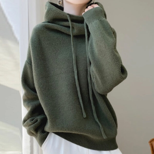 Women's Sweater Thicken Lazy Style All-match Long-sleeved Autumn Winter Warm Casual Sweater For Women - Image 7