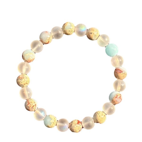 Shoushan Stone Frosted Colorful Crystal Bracelet Fashion Jewelry - Image 2