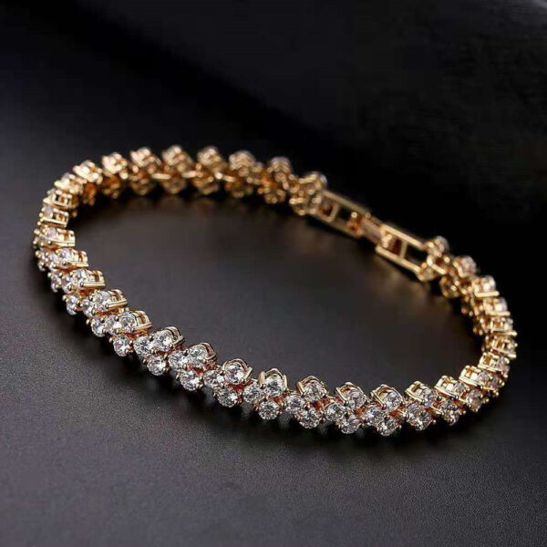 Fashion Women's Crystal Bracelet Gold And Silver Rose Gold Color Bracelet  Magnetic Therapy Bracelet Health Jewelry - Image 7