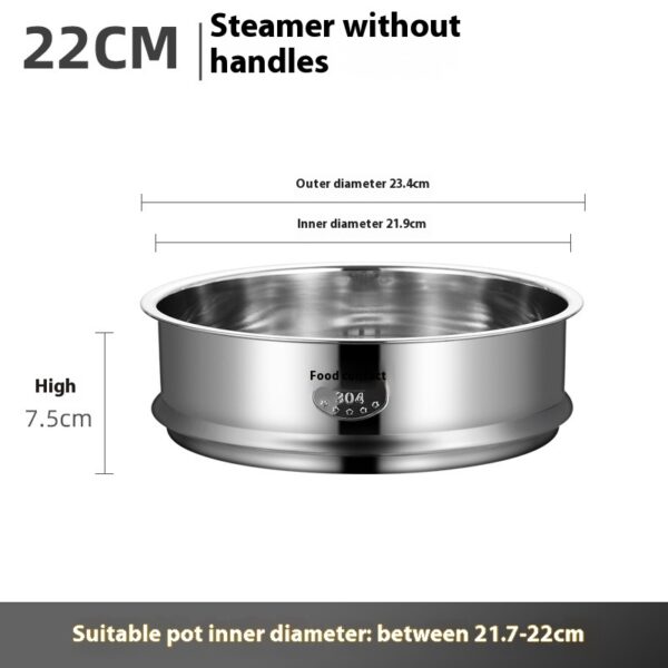 Electric Caldron Universal Steaming Rack 304 Stainless Steel Steamer With Handle - Image 7