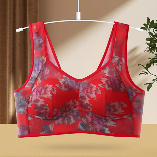 Underwear One-piece Fixed Cup Without Steel Ring Printing Vest Bra - Image 2