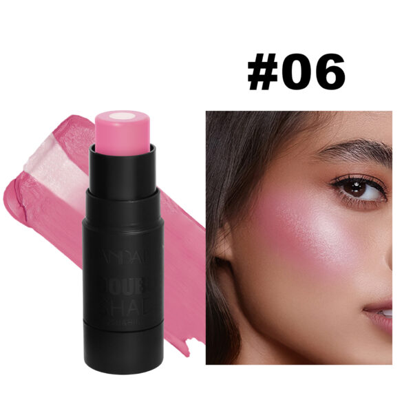 Multi-Color Sandwich Blush Stick Natural Nude Dress Brightening Color Solid Blush Shading Cream - Image 7