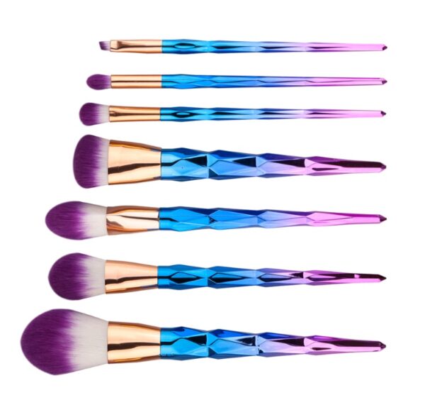 7 makeup brushes, makeup tools, diamond makeup brush foundation brush - Image 4