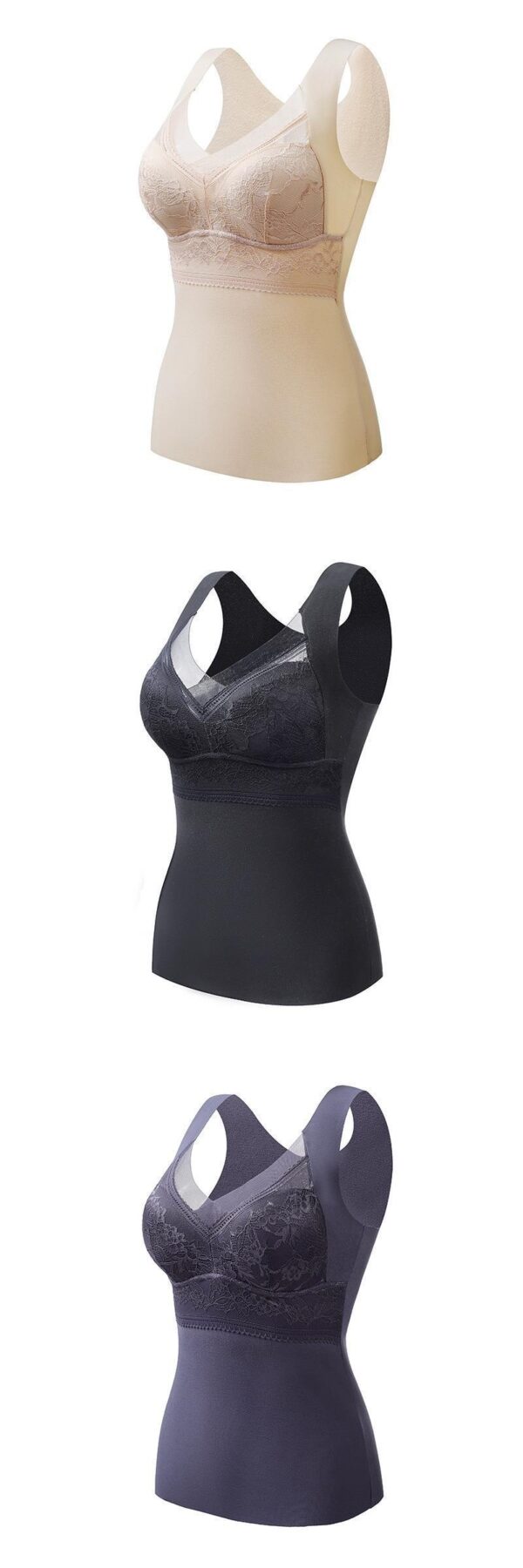 Double-sided Sanded Bra With Chest Pads For Slim Fit And Heating - Image 9