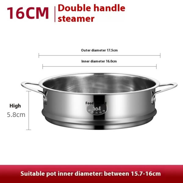 Electric Caldron Universal Steaming Rack 304 Stainless Steel Steamer With Handle - Image 3