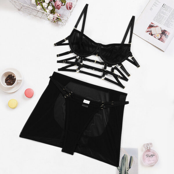 Lace-up Bra Body Shaping Skirt Outfit Women - Image 2