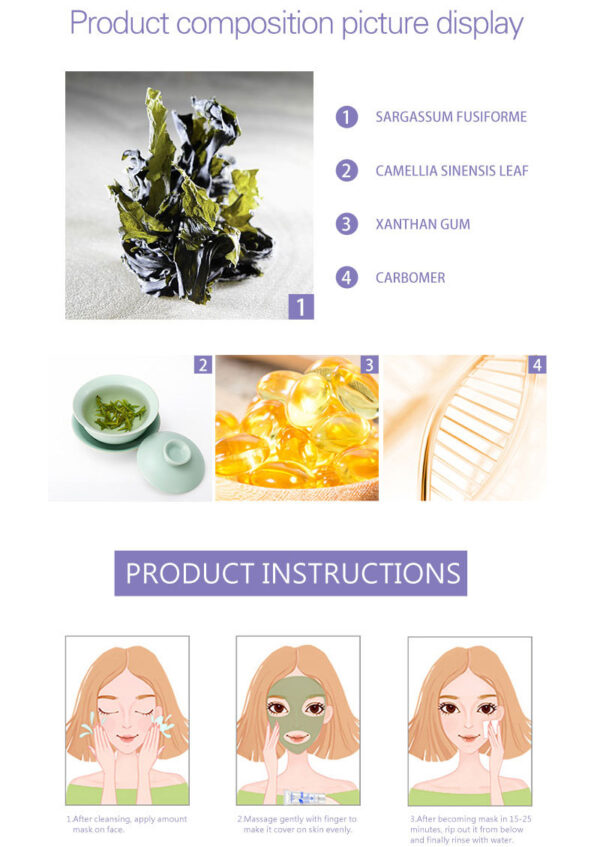 Green Tea Mask To Remove Blackheads And Oil - Image 3