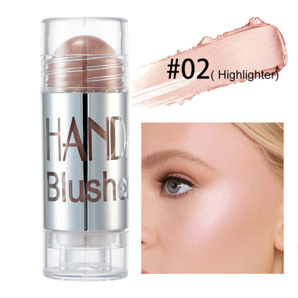 Blush Stick Face Makeup Highlighter Bronzer Contour Cream Long-lasting Facial Make Up Cosmetics Cheek Blusher Shimmer - Image 7