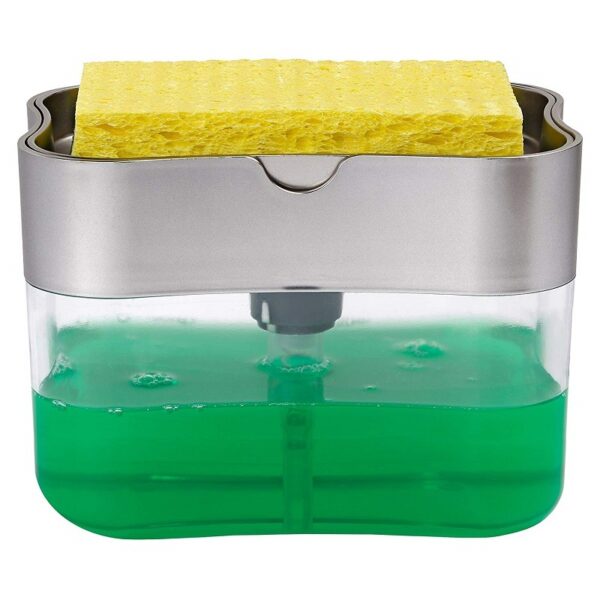 Multifunction Soap Dispenser Sponge Caddy  Kitchen Rack Creative Bathroom Washing Soap Storage Box - Image 3