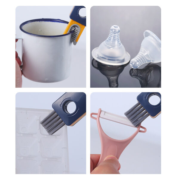 Bottle Gap Cleaner Brush Multifunctional Cup Cleaning Brushes Water Bottles Clean Tool Mini Silicone U-shaped Brush Kitchen Gadgets 4 In 1 - Image 3