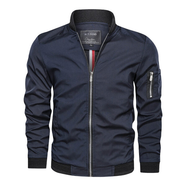 Casual Baseball Jacket Slim Fit - Image 5