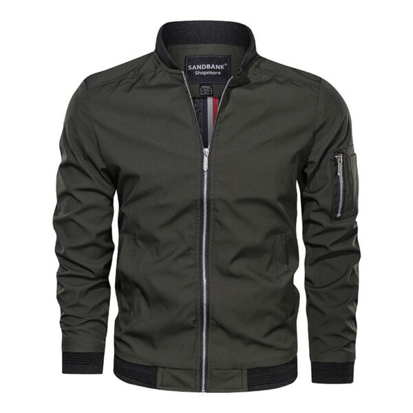 Casual Baseball Jacket Slim Fit - Image 6