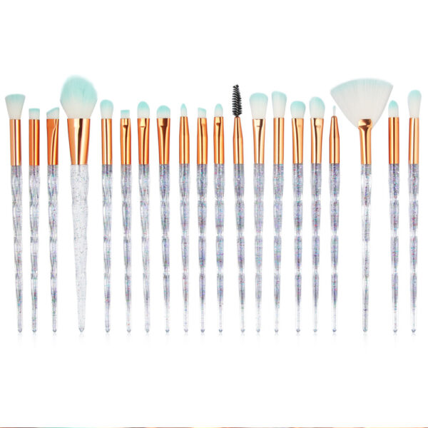 Diamond Makeup Brush Set (20 Pcs)