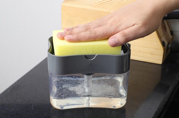 Multifunction Soap Dispenser Sponge Caddy  Kitchen Rack Creative Bathroom Washing Soap Storage Box - Image 7