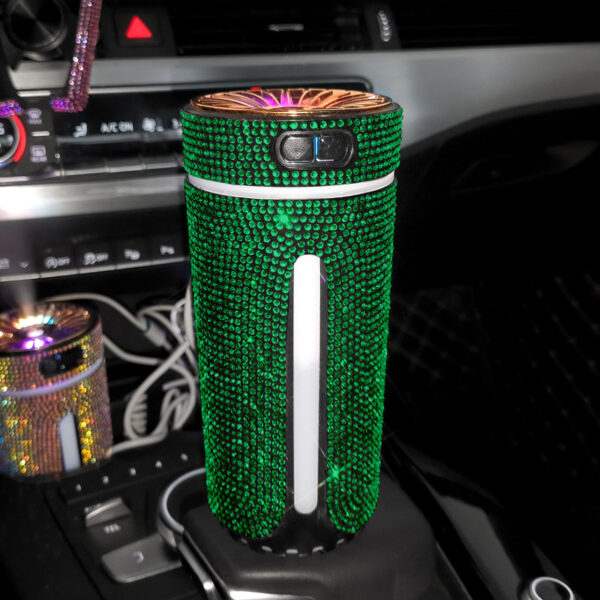 Luxury Diamond Car Humidifier LED Light Car Diffuser Auto Air Purifier Aromatherapy Diffuser Air Freshener Car Accessories For Woman - Image 4