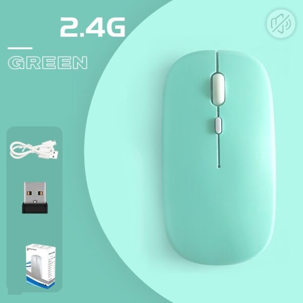 Macaron Color Wireless Bluetooth Mobile Phone Tablet Mouse - Image 2