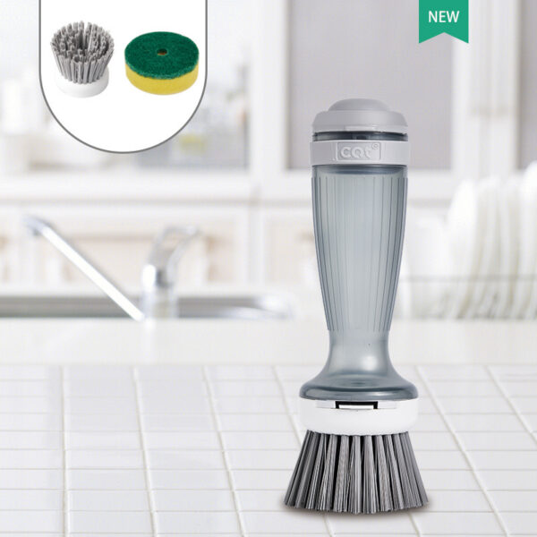 Pot Brush Dish Brush Dish Scrub Brush With Soap Dispenser For Dishes Kitchen Sink Pot Pan - Image 10