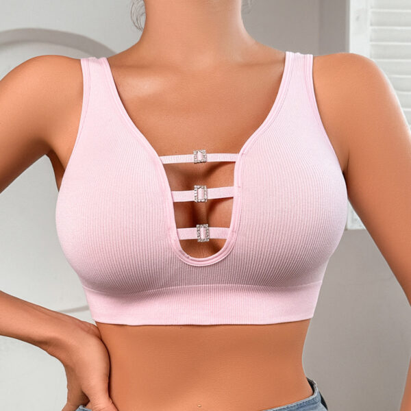 Women's Underwear Sports Comfortable Breathable Top Support Hollow Bra - Image 6