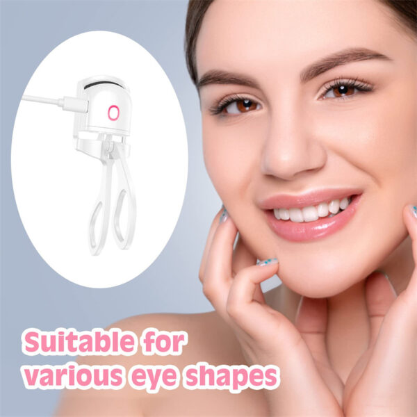 Heated Eyelash Curler Electric Temperature Control Mini Eyelash Curler Electric Portable Charging - Image 8