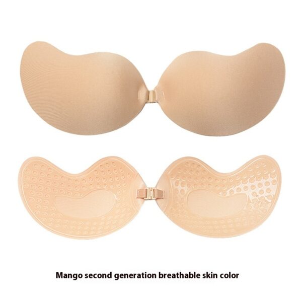 Invisible One-piece Silicone Lycra Gathering Bra Breast Pad Without Steel Ring - Image 4