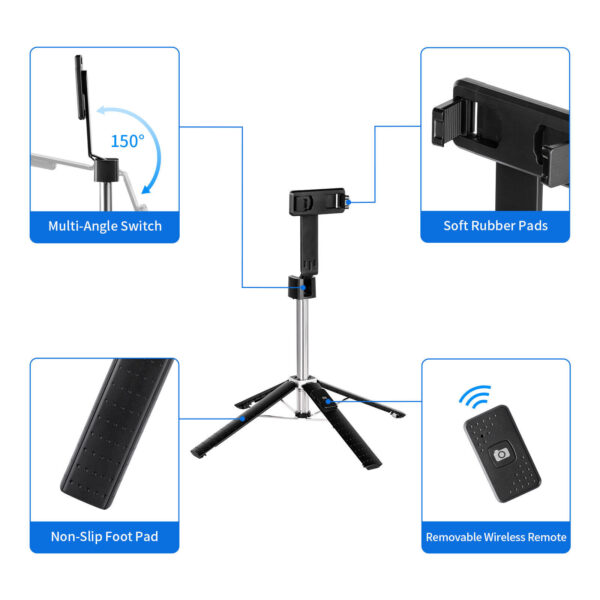 Selfie Stick Bluetooth Remote Phone Holder Tripod Stand For  Universal - Image 10