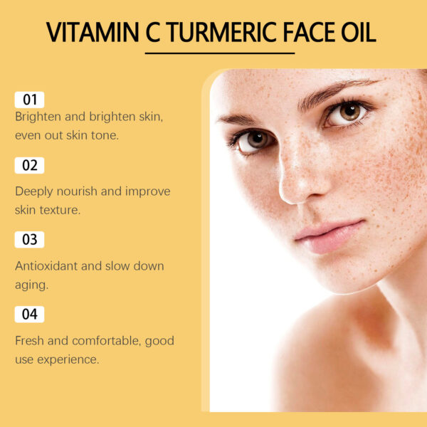 Vitamin C Turmeric Brightening Oil Vitamin C Moisturizing Face - Image 3