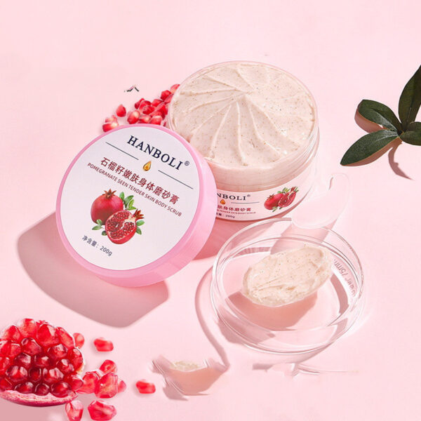 Pomegranate Seed Skin Rejuvenation Body Scrub Cream Skin Cleaning