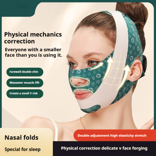 V Face Bandage Face Lifting Double Chin Shaping Lifting Firming Face Carving Face-thinning Mask - Image 6