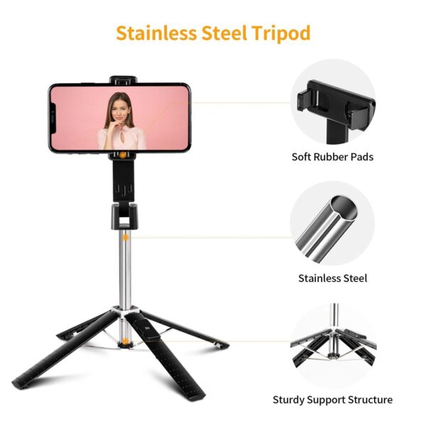 Selfie Stick Bluetooth Remote Phone Holder Tripod Stand For  Universal - Image 3