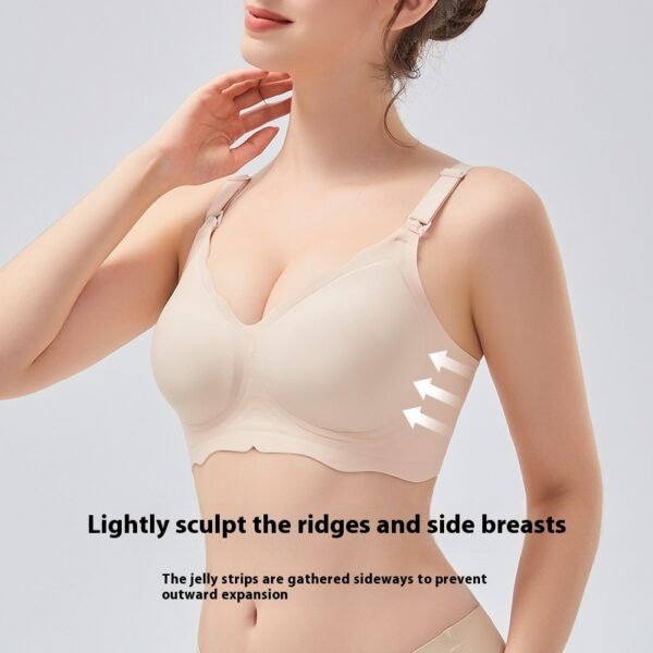 Summer Thin Gathering Nursing Bra For Pregnant Women Breastfeeding - Image 4