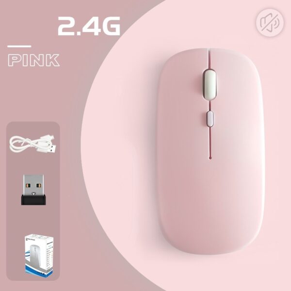 Macaron Color Wireless Bluetooth Mobile Phone Tablet Mouse - Image 5