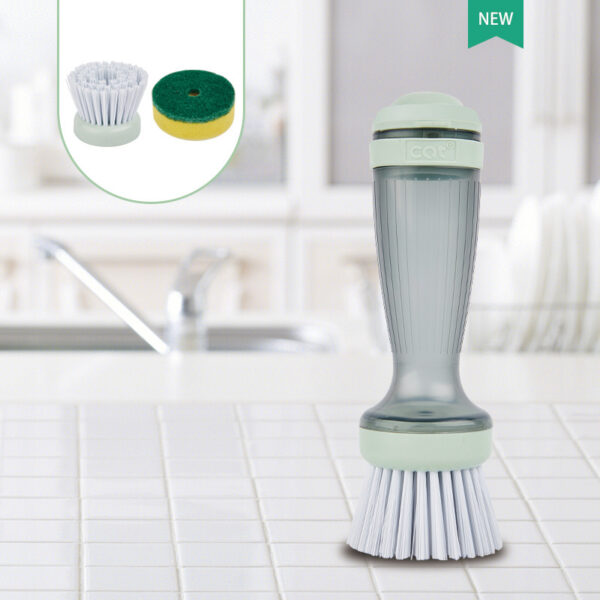 Pot Brush Dish Brush Dish Scrub Brush With Soap Dispenser For Dishes Kitchen Sink Pot Pan - Image 4