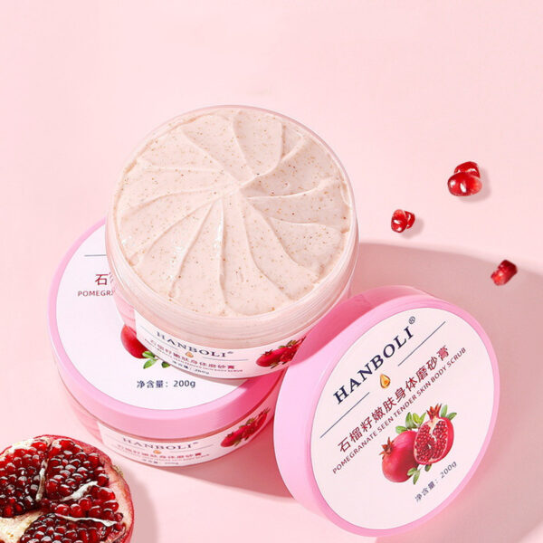 Pomegranate Seed Skin Rejuvenation Body Scrub Cream Skin Cleaning - Image 2