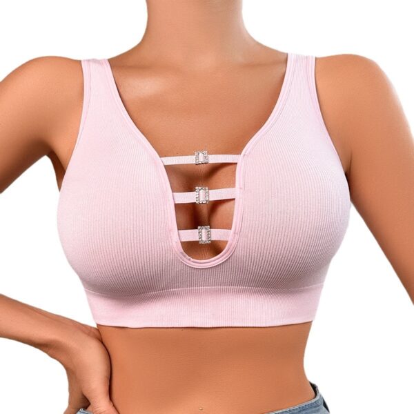 Women's Underwear Sports Comfortable Breathable Top Support Hollow Bra - Image 3