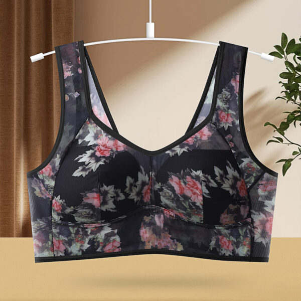 Underwear One-piece Fixed Cup Without Steel Ring Printing Vest Bra - Image 4