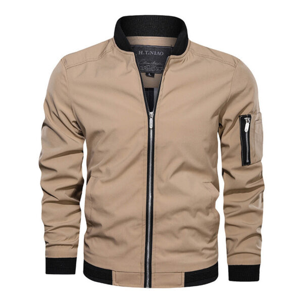 Casual Baseball Jacket Slim Fit - Image 3