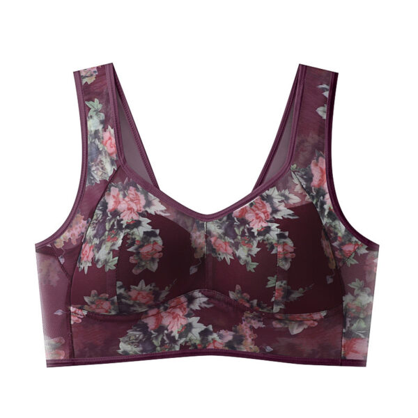 Underwear One-piece Fixed Cup Without Steel Ring Printing Vest Bra - Image 3