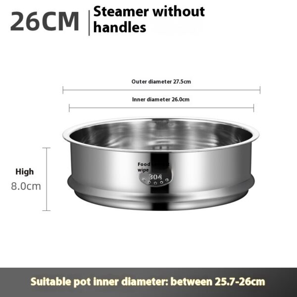 Electric Caldron Universal Steaming Rack 304 Stainless Steel Steamer With Handle - Image 2