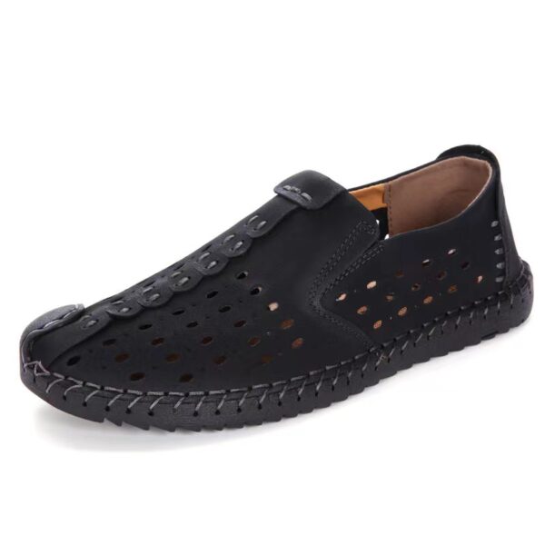 Hollow Men's Shoes Hand Stitching Gommino Breathable - Image 4