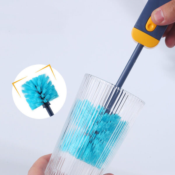 Bottle Gap Cleaner Brush Multifunctional Cup Cleaning Brushes Water Bottles Clean Tool Mini Silicone U-shaped Brush Kitchen Gadgets 4 In 1 - Image 8