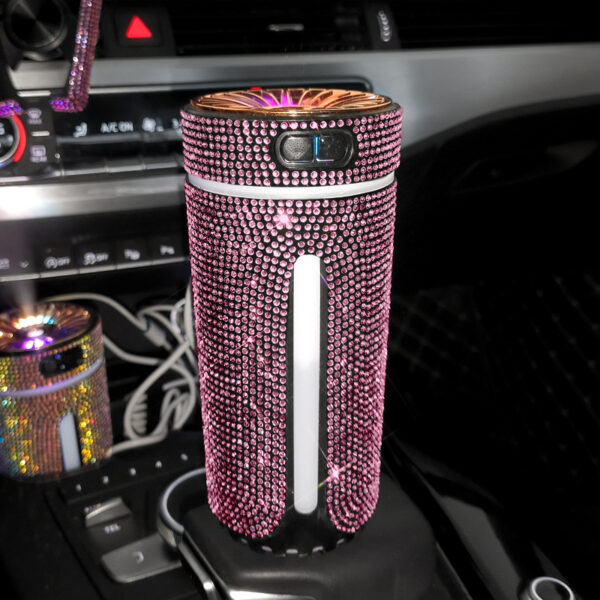 Luxury Diamond Car Humidifier LED Light Car Diffuser Auto Air Purifier Aromatherapy Diffuser Air Freshener Car Accessories For Woman - Image 10